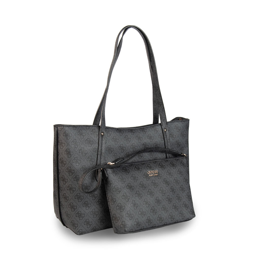 SHOPPER DONNA GUESS MOD. "BRENTON" IN ECOPELLE - COL. GRIGIO SCURO