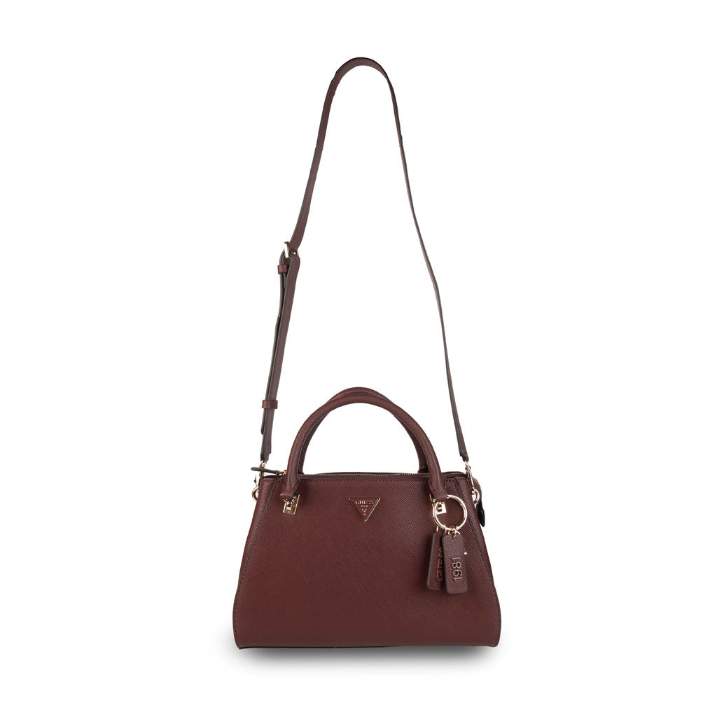 BORSA DONNA GUESS MOD. "NOELLE" SAFFIANO - COL. BURGUNDY