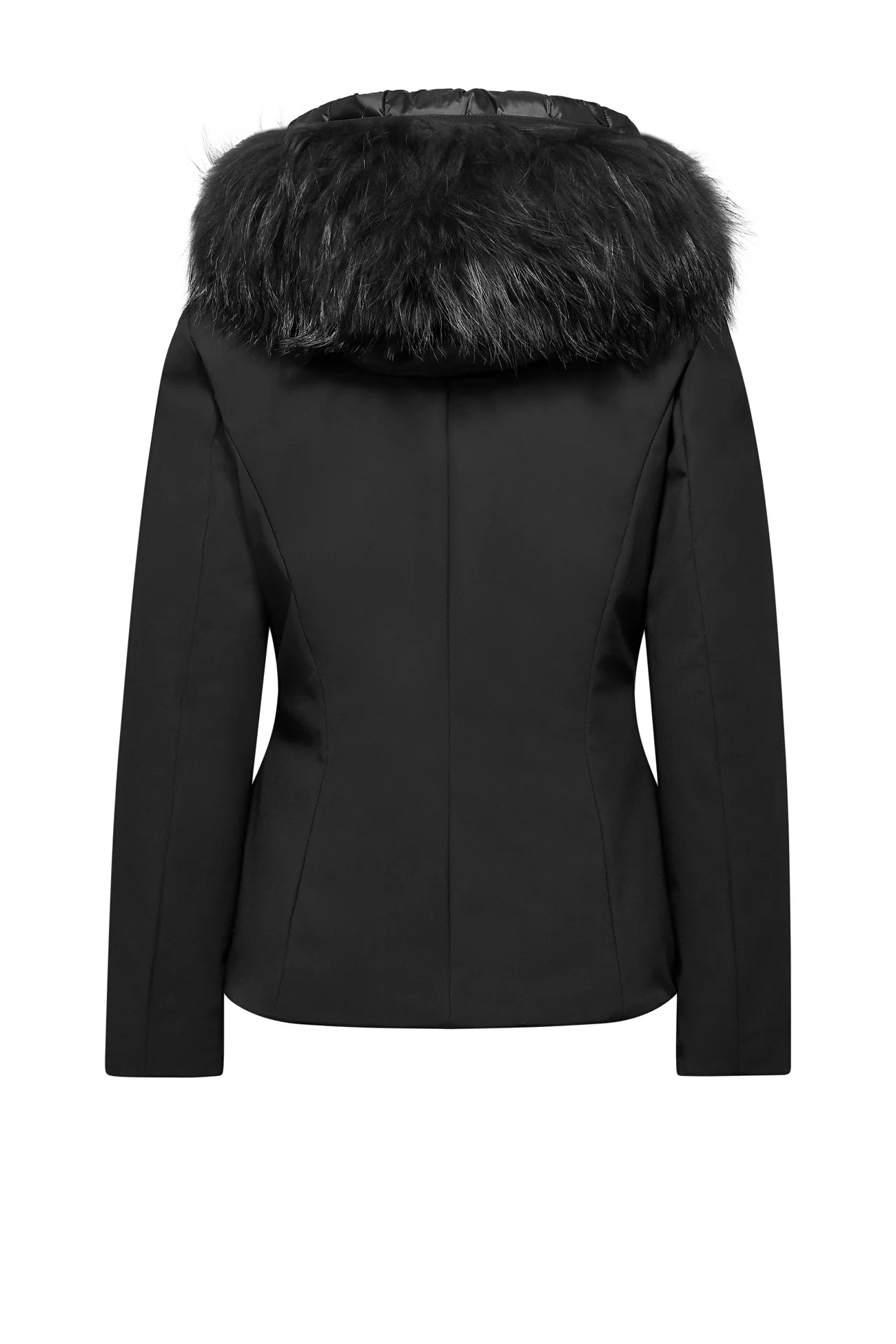 GIACCA DONNA BOMBOOGIE SLIM CON PELLICCIA REMOVIBILE - COL. NERO