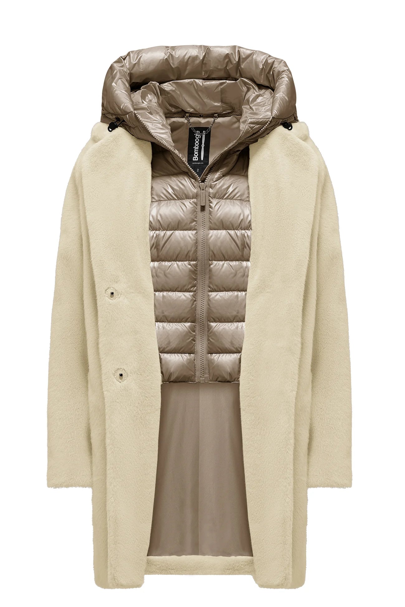 CAPPOTTO LUNGO DONNA BOMBOOGIE MOD. "ODESSA" - Colori disponibili: 2