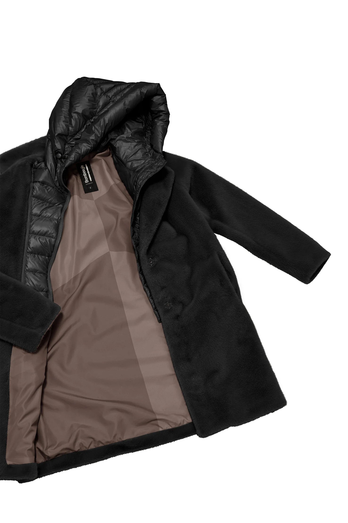 CAPPOTTO LUNGO DONNA BOMBOOGIE MOD. "ODESSA" - Colori disponibili: 2