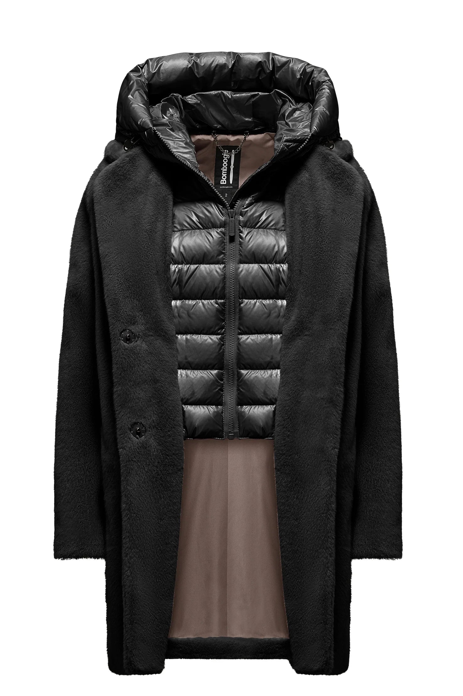 CAPPOTTO LUNGO DONNA BOMBOOGIE MOD. "ODESSA" - Colori disponibili: 2