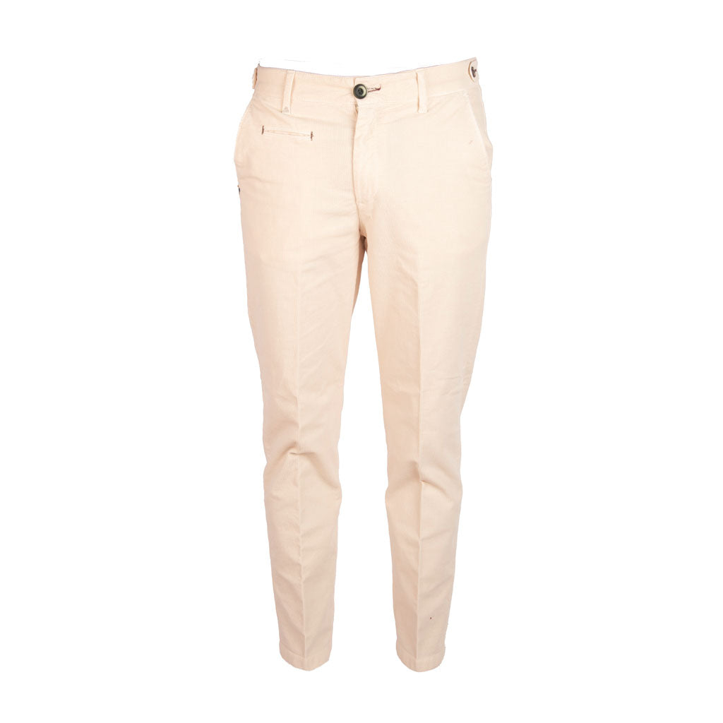 PANTALONE UOMO BERNA SLIM FIT IN VELLUTO QUADRETTATO - Colori disponibili: 2