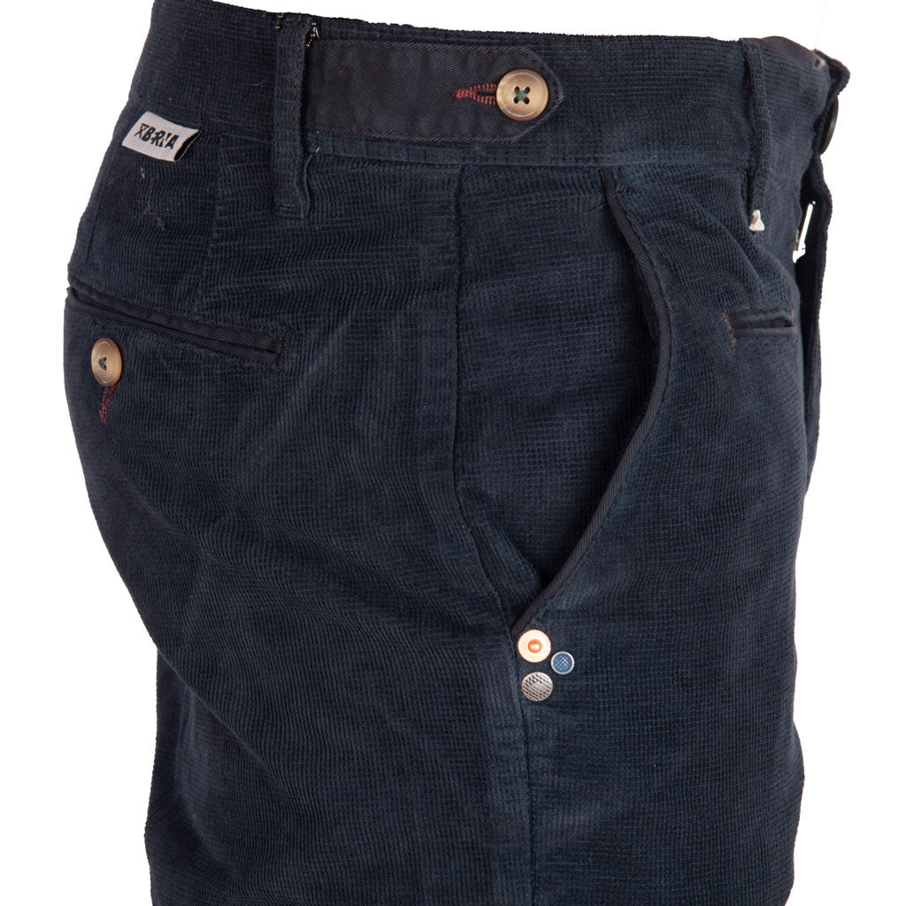 PANTALONE UOMO BERNA SLIM FIT IN VELLUTO QUADRETTATO - Colori disponibili: 2