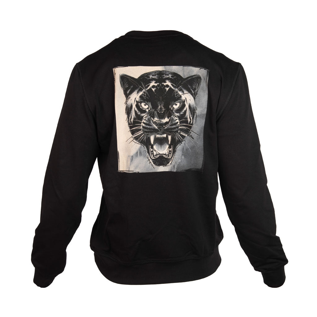 FELPA UOMO ANTONY MORATO REGULAR FIT CON STAMPA TIGRE POSTERIORE - COL. NERO