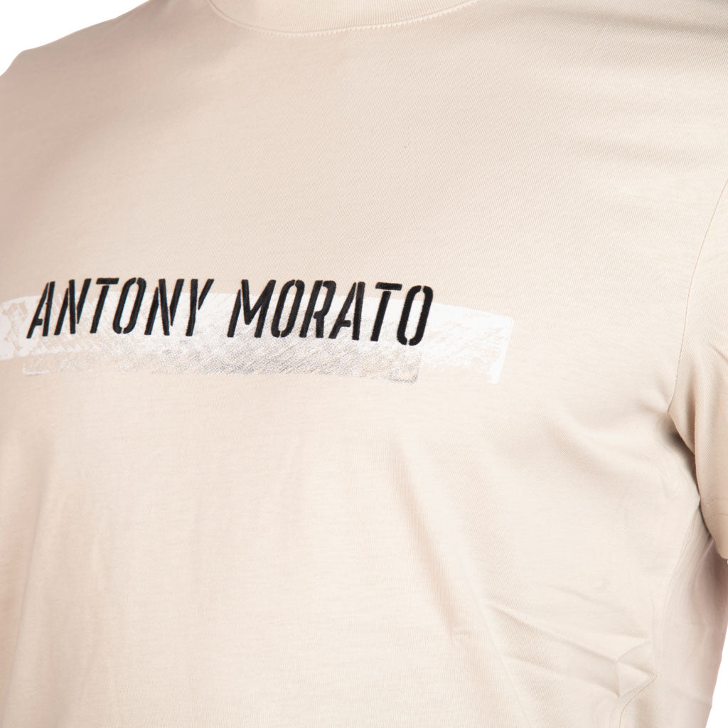 T-SHIRT UOMO ANTONY MORATO REGULAR FIT IN JERSEY DI COTONE CON STAMPA LOGO - Colori disponibili: 3