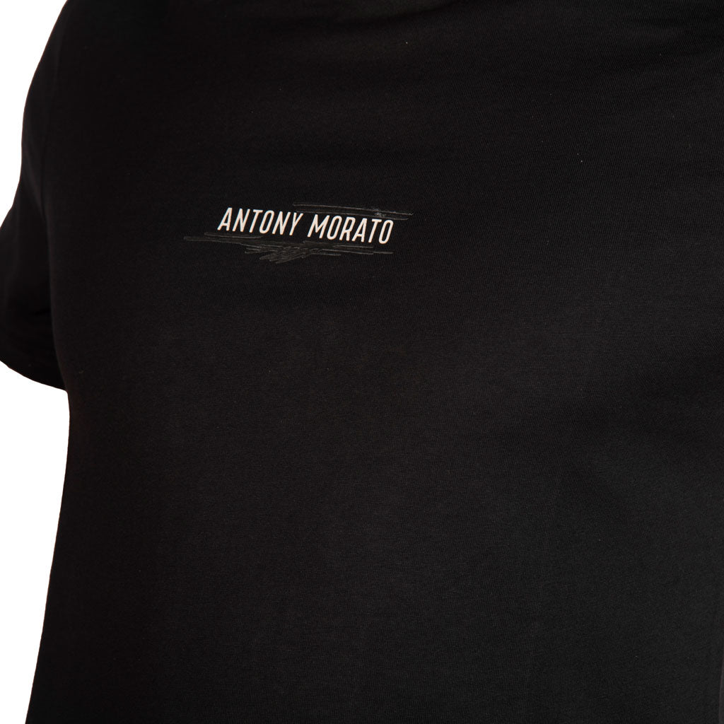 T-SHIRT UOMO ANTONY MORATO REGULAR FIT IN JERSEY DI COTONE CON STAMPA TIGRE POSTERIORE - COL. NERO