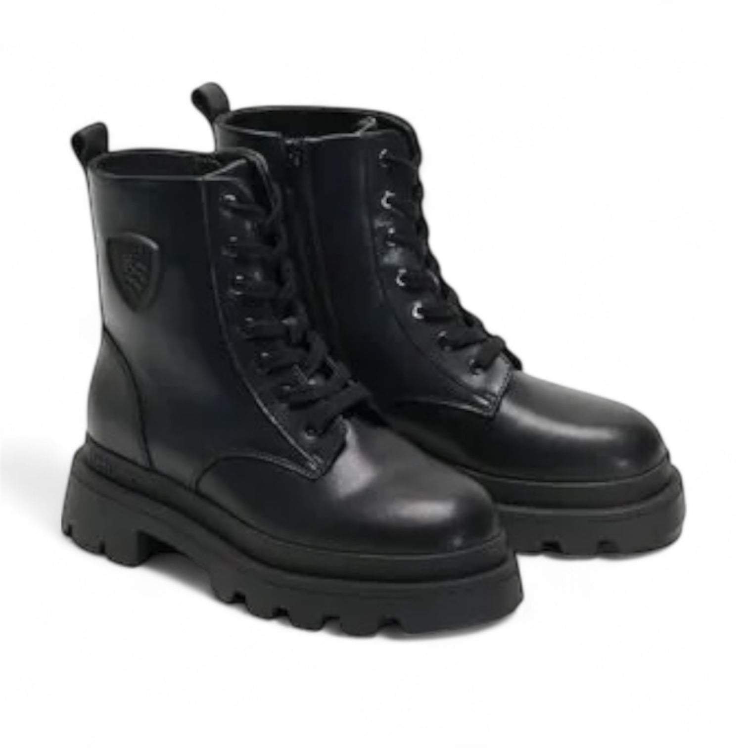 STIVALETTO DONNA BLAUER MOD. "COMBAT KIMMEL" - COL. NERO