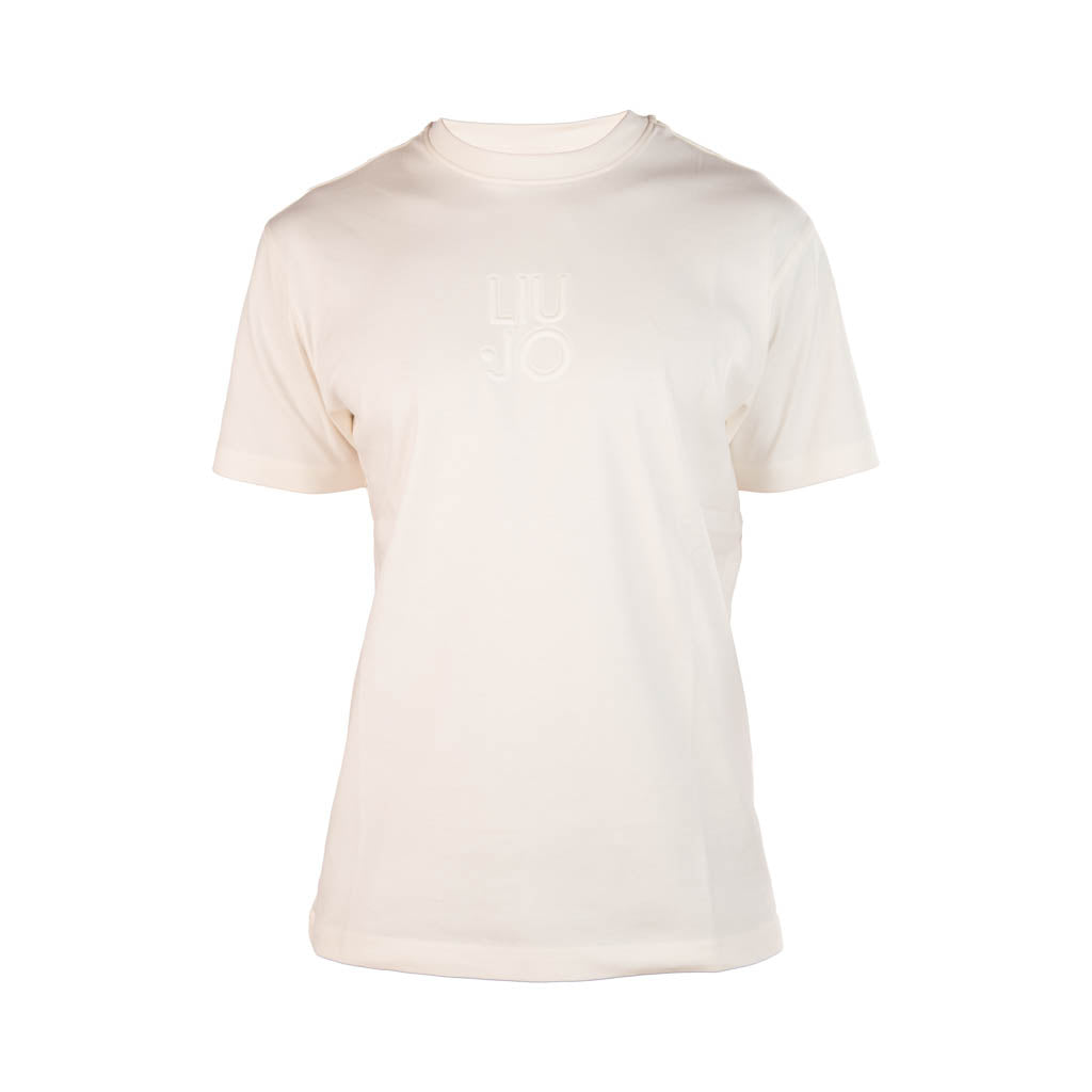 T-SHIRT UOMO LIU JO IN JERSEY INTERLOCK - COL. BIANCO