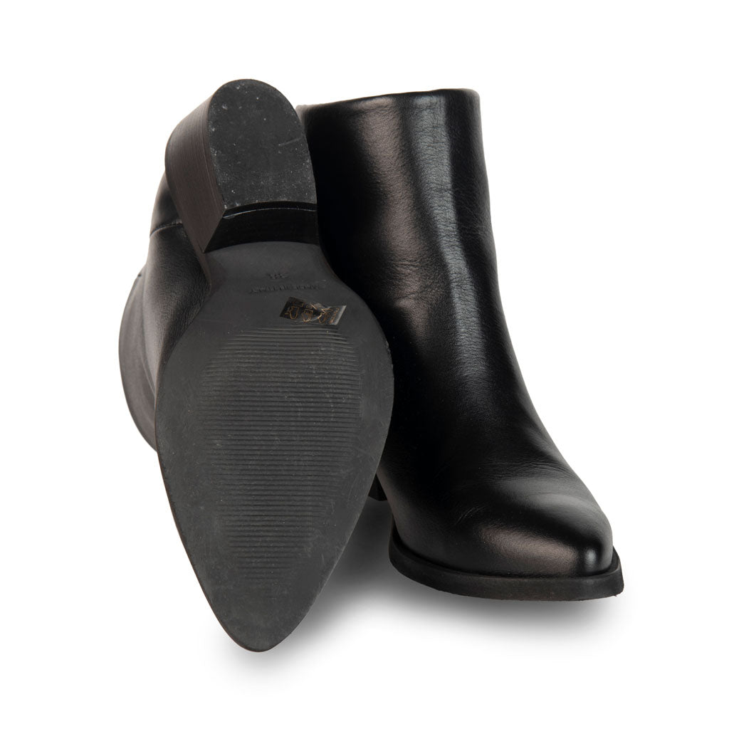 TEXANINI DONNA OVYÉ IN PELLE CON TACCO - COL. NERO