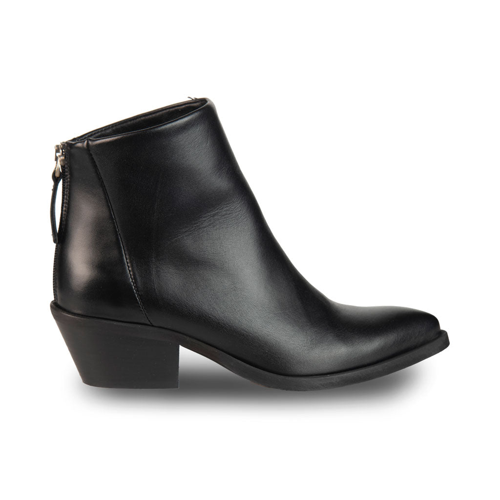 TEXANINI DONNA OVYÉ IN PELLE CON TACCO - COL. NERO