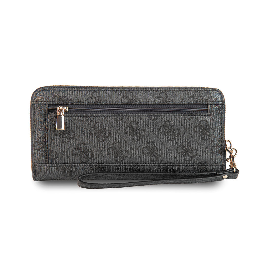 PORTAFOGLIO DONNA GUESS MOD. "BRENTON" IN ECOPELLE - COL. COAL