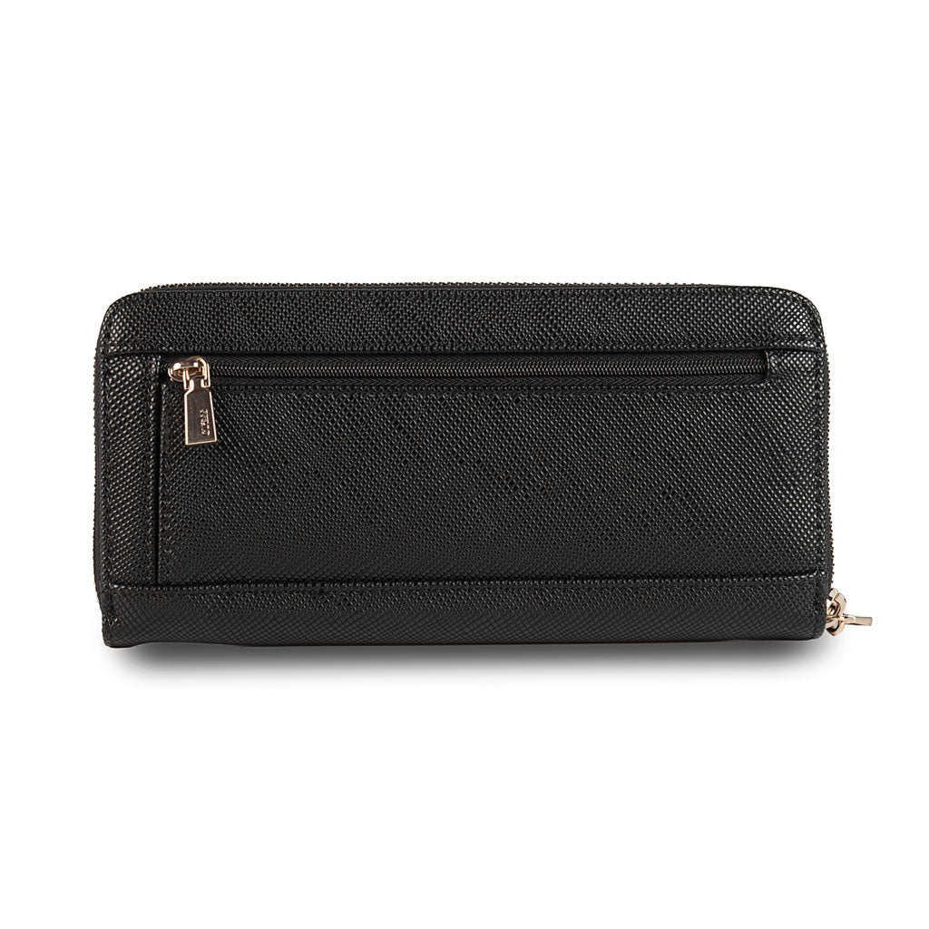 MAXI PORTAFOGLIO DONNA GUESS MOD. "LAUREL" - COL. NERO
