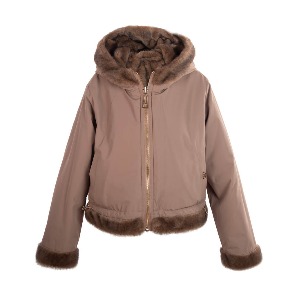 GIUBBOTTO DONNA LIU JO REVERSIBILE IN TEDDY - Colori disponibili: 2