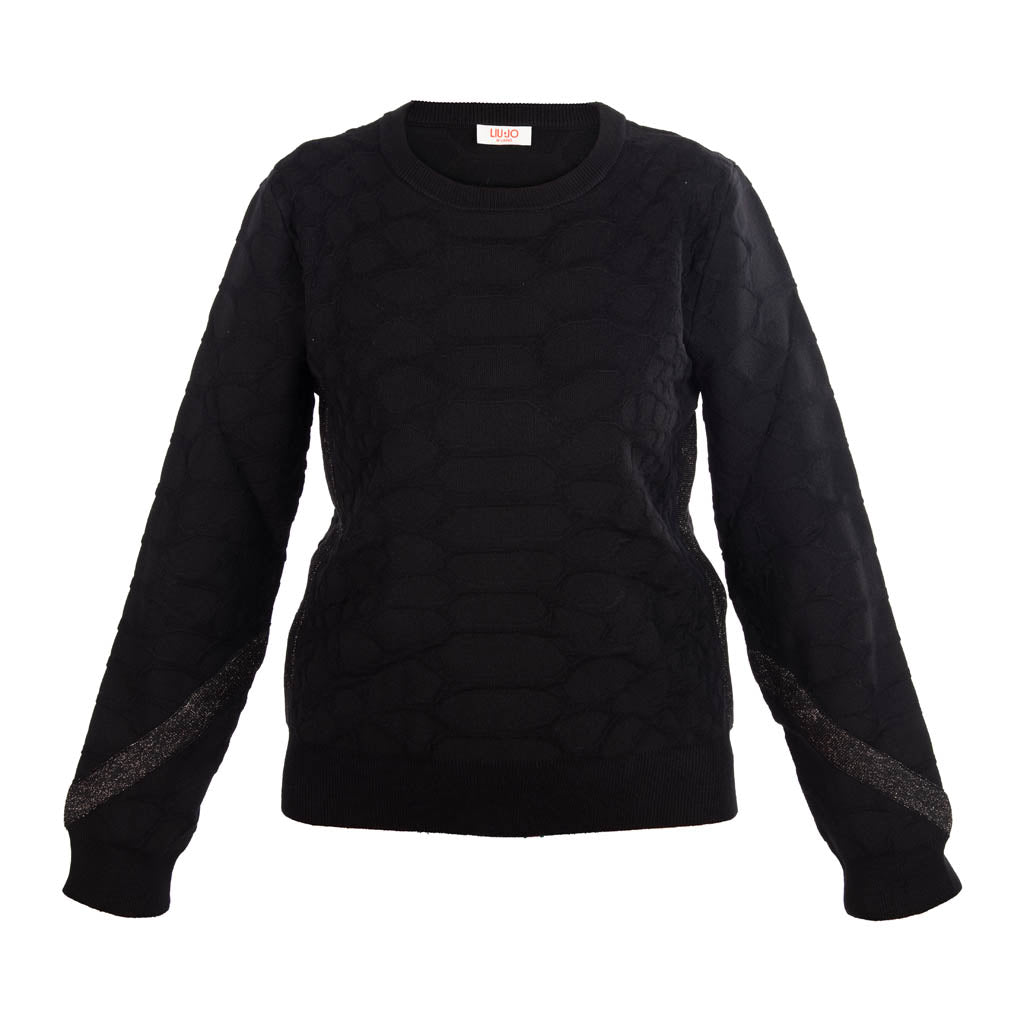 MAGLIA DONNA LIU JO JACQUARD - Colori disponibili: 3