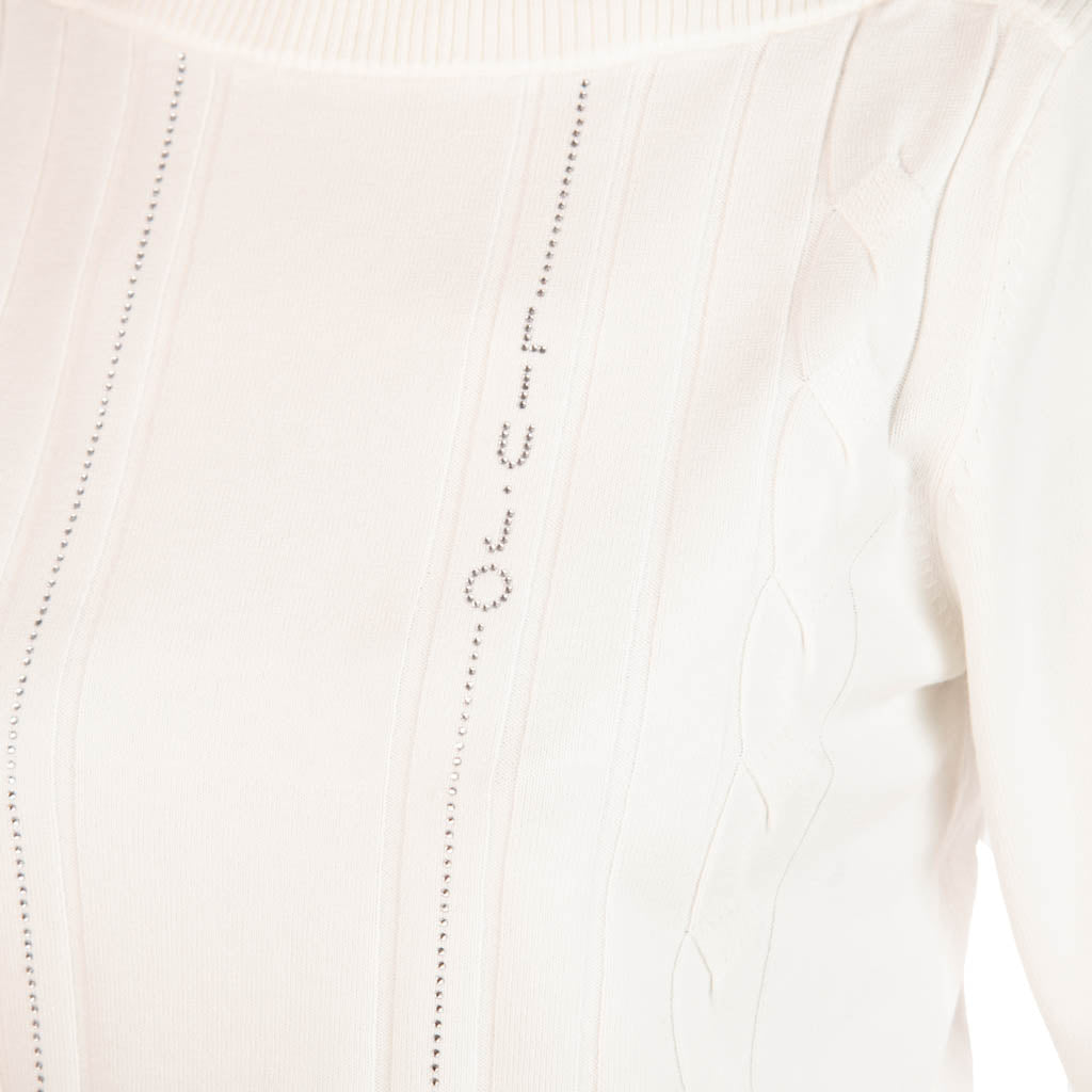 MAGLIA DONNA LIU JO CON PROFILI A CONTRASTO - Colori disponibili: 2