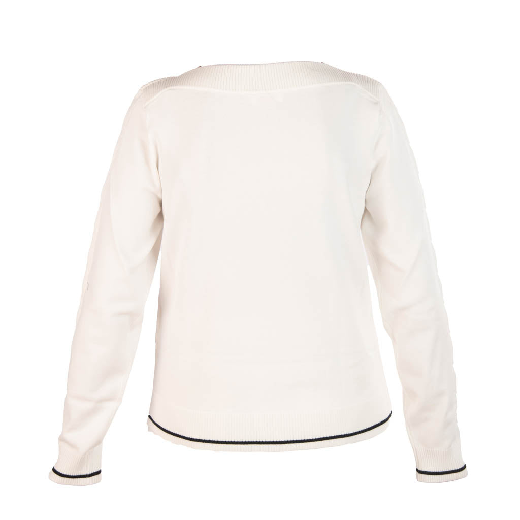 MAGLIA DONNA LIU JO CON PROFILI A CONTRASTO - Colori disponibili: 2