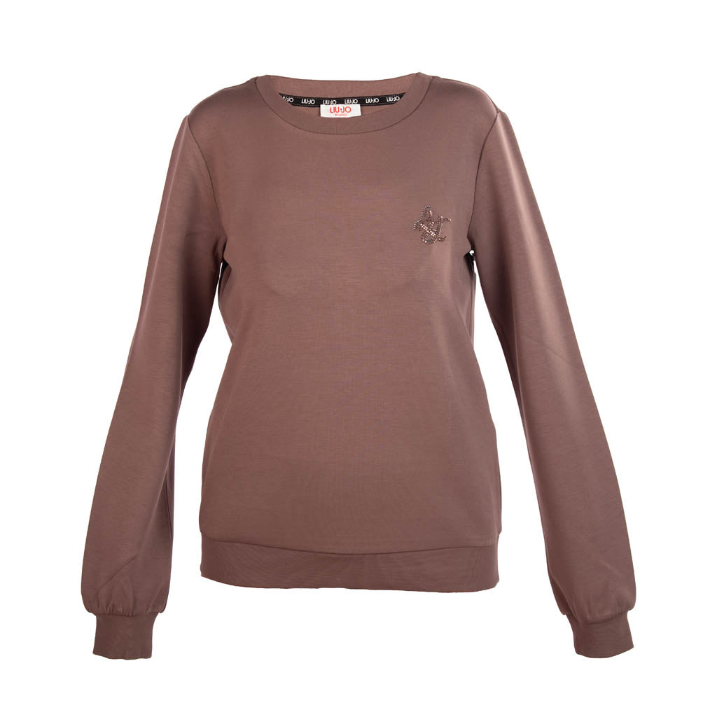 FELPA DONNA LIU JO IN SCUBA CON LOGO - Colori disponibili: 2