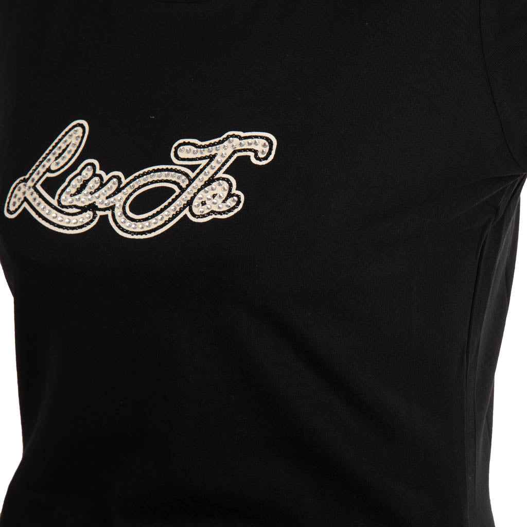 T-SHIRT DONNA LIU JO CON LOGO FRONTALE - COL. NERO
