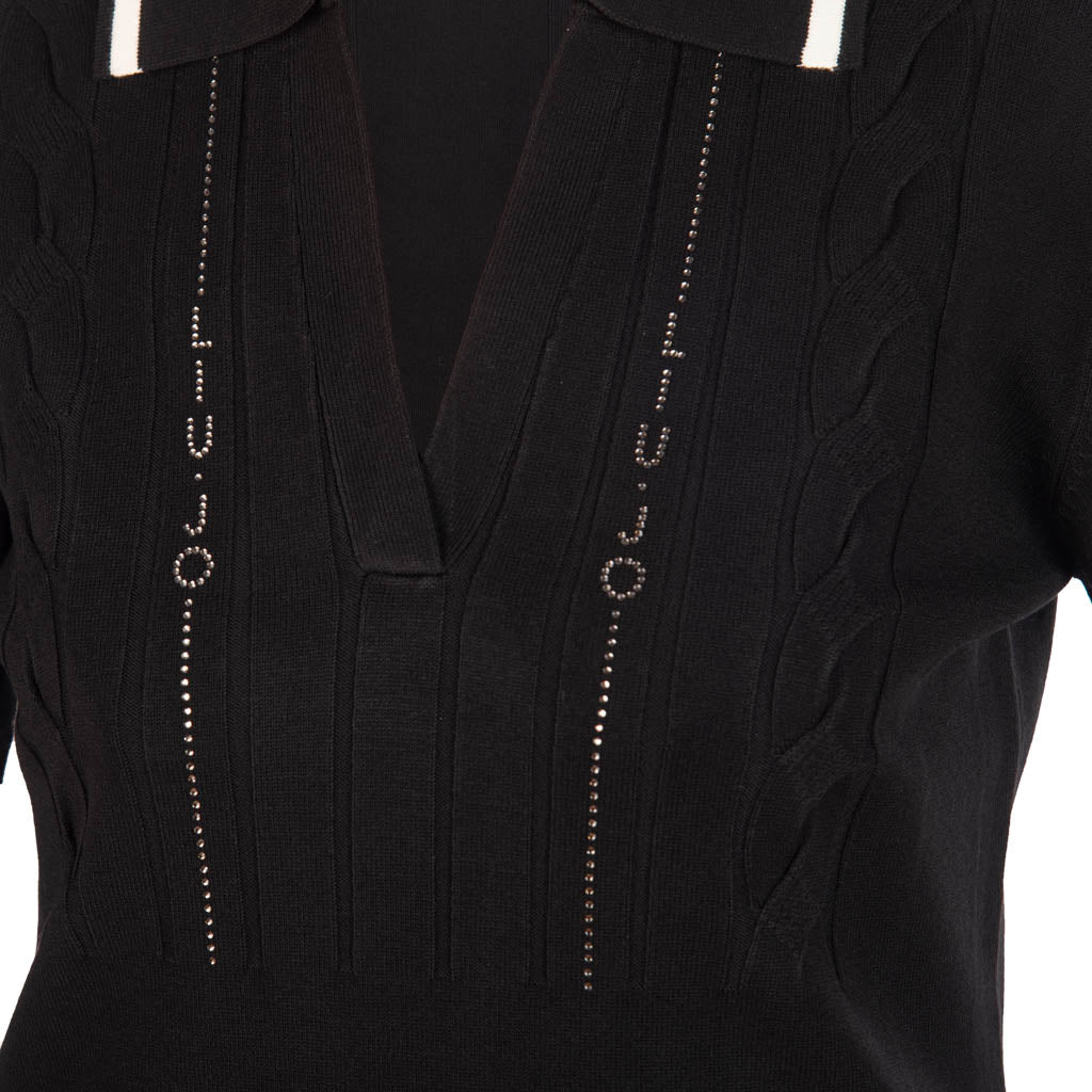 ABITO CORTO DONNA LIU JO IN MAGLIA - COL. NERO