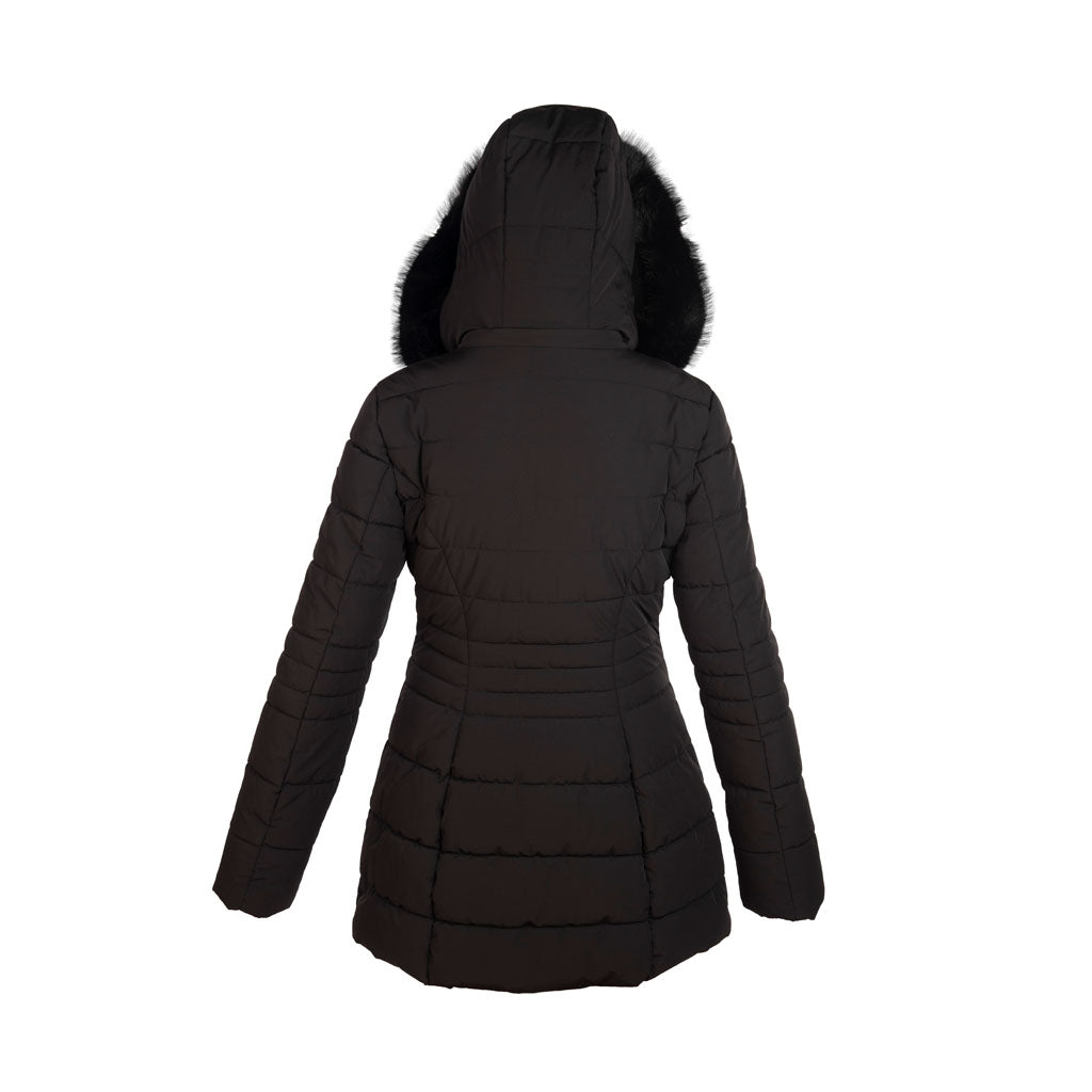 PIUMINO DONNA GUESS MOD. "JOLANDA" CON CAPPUCCIO - COL. NERO