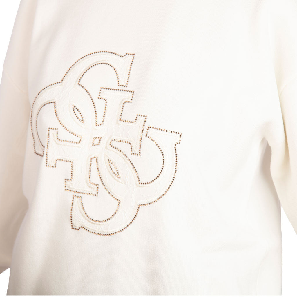 MAGLIONE DONNA GUESS REGULAR FIT CON LOGO 4G - Colori disponibili: 2