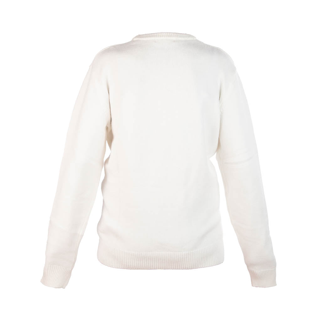 MAGLIONE DONNA GUESS CON STAMPA ORSO - COL. BIANCO