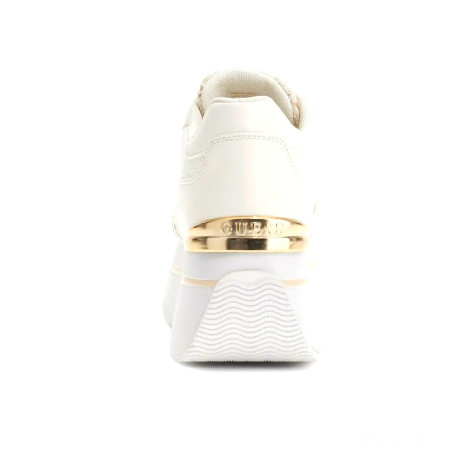 SCARPE RUNNER DONNA GUESS CAMRIO CON PIZZO - COL. BIANCO