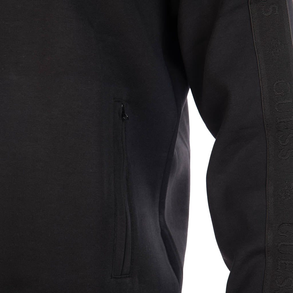 FELPA UOMO GUESS IN SCUBA CON ZIP INTERA - COL. NERO